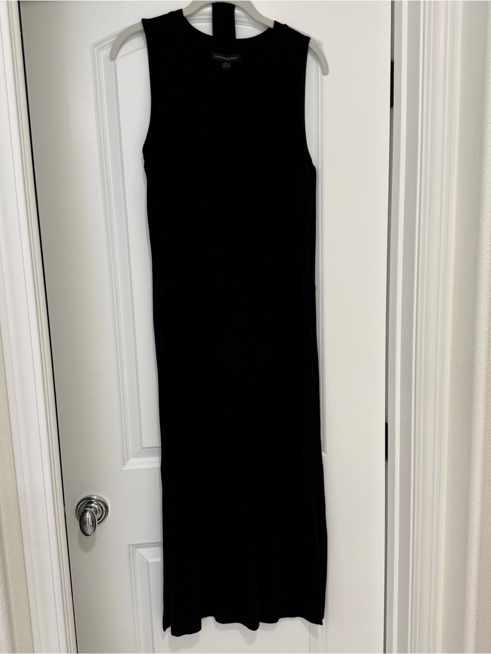 Banana Republic Belted Black Midi Dress